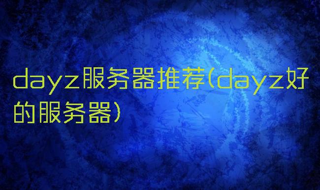 dayz服务器推荐(dayz好的服务器)