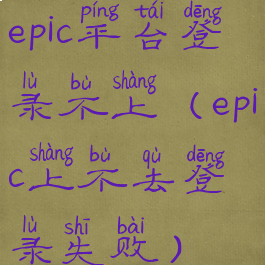 epic平台登录不上(epic上不去登录失败)