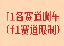 f1各赛道调车(f1赛道限制)