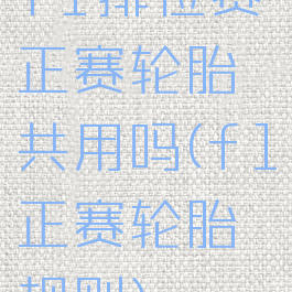 f1排位赛正赛轮胎共用吗(f1正赛轮胎规则)