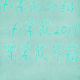 f1车队介绍(f1车队2019年车队介绍)