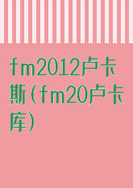 fm2012卢卡斯(fm20卢卡库)