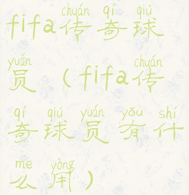 fifa传奇球员(fifa传奇球员有什么用)