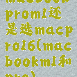 macbookprom1还是选macpro16(macbookm1和pro)