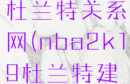 nba2k19杜兰特关系网(nba2k19杜兰特建模数据)