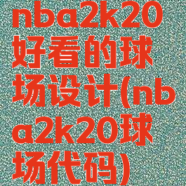 nba2k20好看的球场设计(nba2k20球场代码)