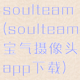 soulteam(soulteam宝气摄像头app下载)