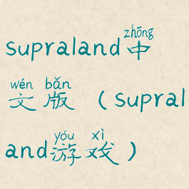supraland中文版(supraland游戏)