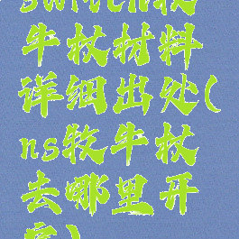 switch牧牛杖材料详细出处(ns牧牛杖去哪里开启)