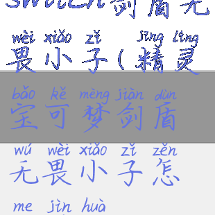 switch剑盾无畏小子(精灵宝可梦剑盾无畏小子怎么进化)