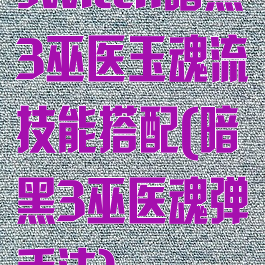 switch暗黑3巫医玉魂流技能搭配(暗黑3巫医魂弹手法)