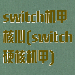 switch机甲核心(switch硬核机甲)