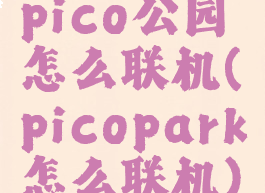 pico公园怎么联机(picopark怎么联机)