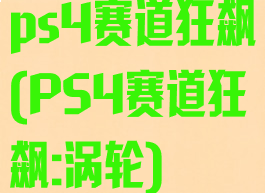 ps4赛道狂飙(PS4赛道狂飙:涡轮)