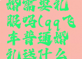 qq飞车结婚需要礼服吗(qq飞车普通婚礼送什么衣服)
