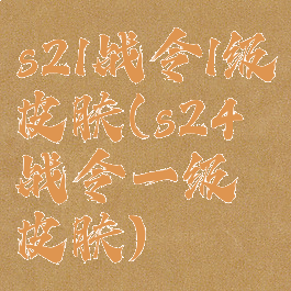 s21战令1级皮肤(s24战令一级皮肤)