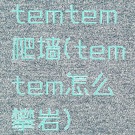 temtem爬墙(temtem怎么攀岩)