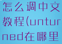 unturned怎么调中文教程(unturned在哪里设置中文)