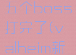valheim五个boss打完了(valheim新手攻略)