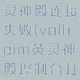 valheim英灵神殿连接失败(valheim英灵神殿控制台打不开)