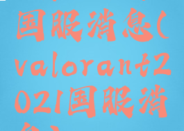 valorant国服消息(valorant2021国服消息)